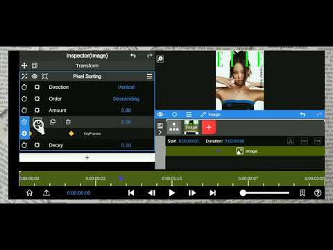 Pixel sorter like after effect