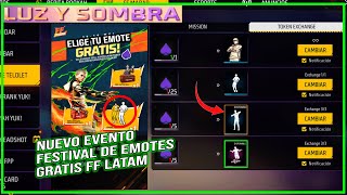 Regalitos Emote Gratis al Ritmo del claxon, reclama 3 emotes gratis evento luz y sombra en free fire