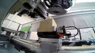5 Axis Machine By HSD 2 Spindle Axes Applied To Wood