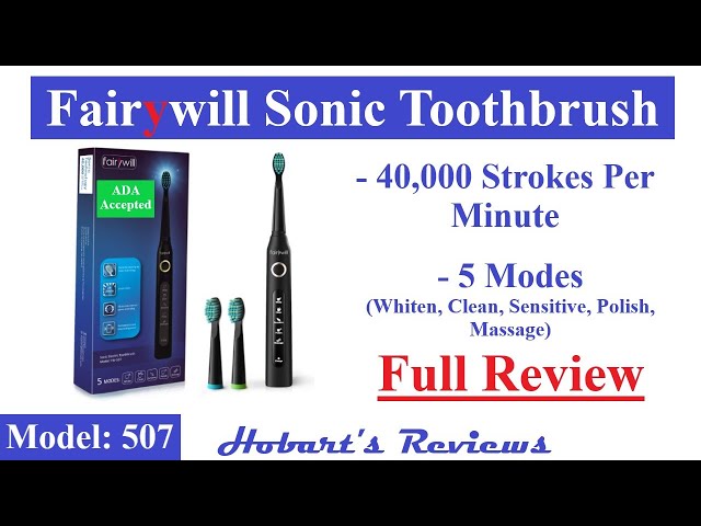 Fairywill Electric Toothbrush | FW-507 | Best Electric Toothbrush Under $50 !!!
