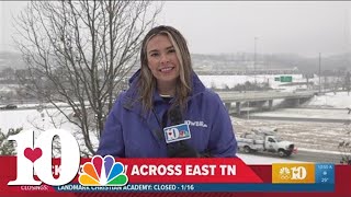 Building a snowman in Sevier County