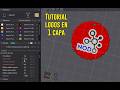 Tutorial Logos en 1 Capa con Tinkercad
