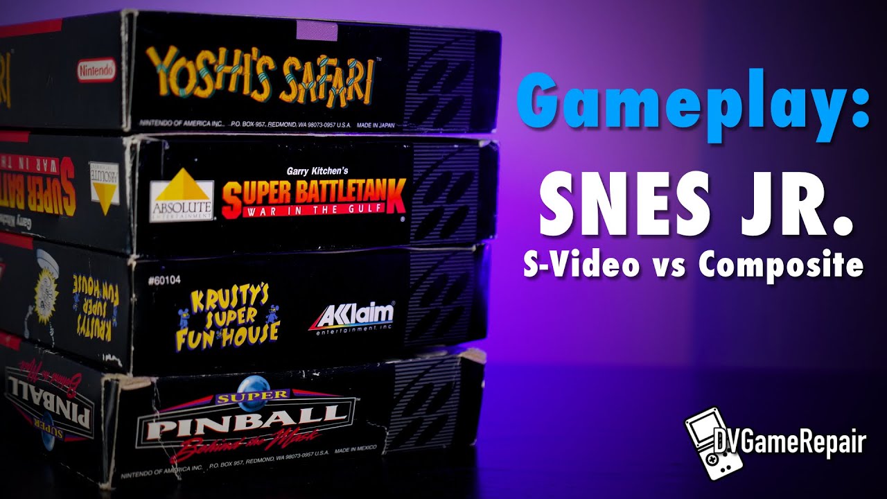 Modded SNES Jr. SVideo vs Composite YouTube