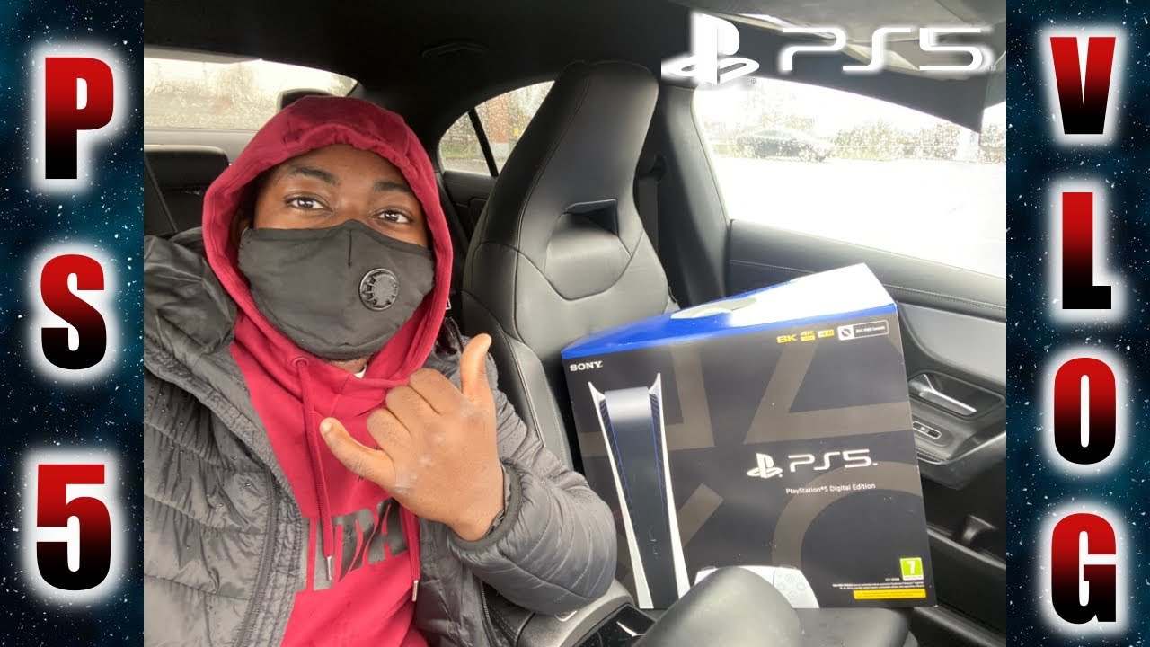 PICKING UP MY PS5 ! U.K. EDITION 🇬🇧 | VLOG + UNBOXING