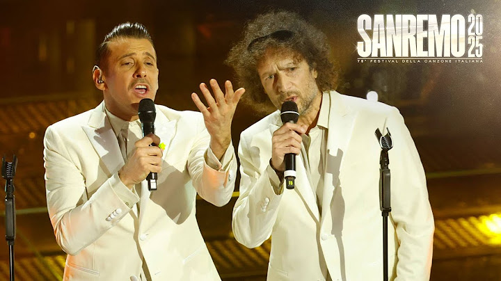 Sanremo 2025 - Francesco Gabbani con Tricarico cantano “Io sono Francesco”