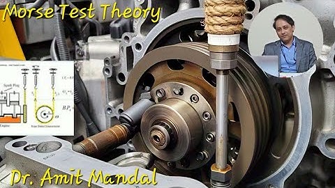 Morse Test on multicylinder petrol engine, Indicative power of an engine and Rope Brake dynamometer