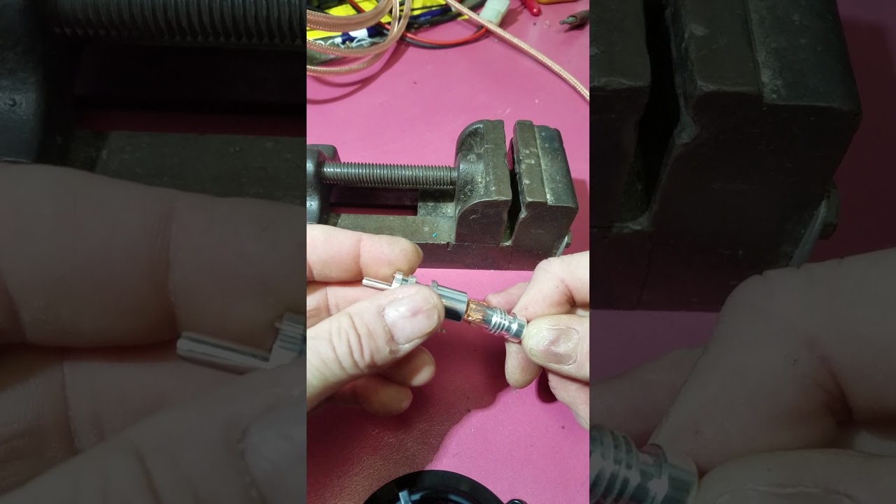 soldering PL259 to RG8X coax
