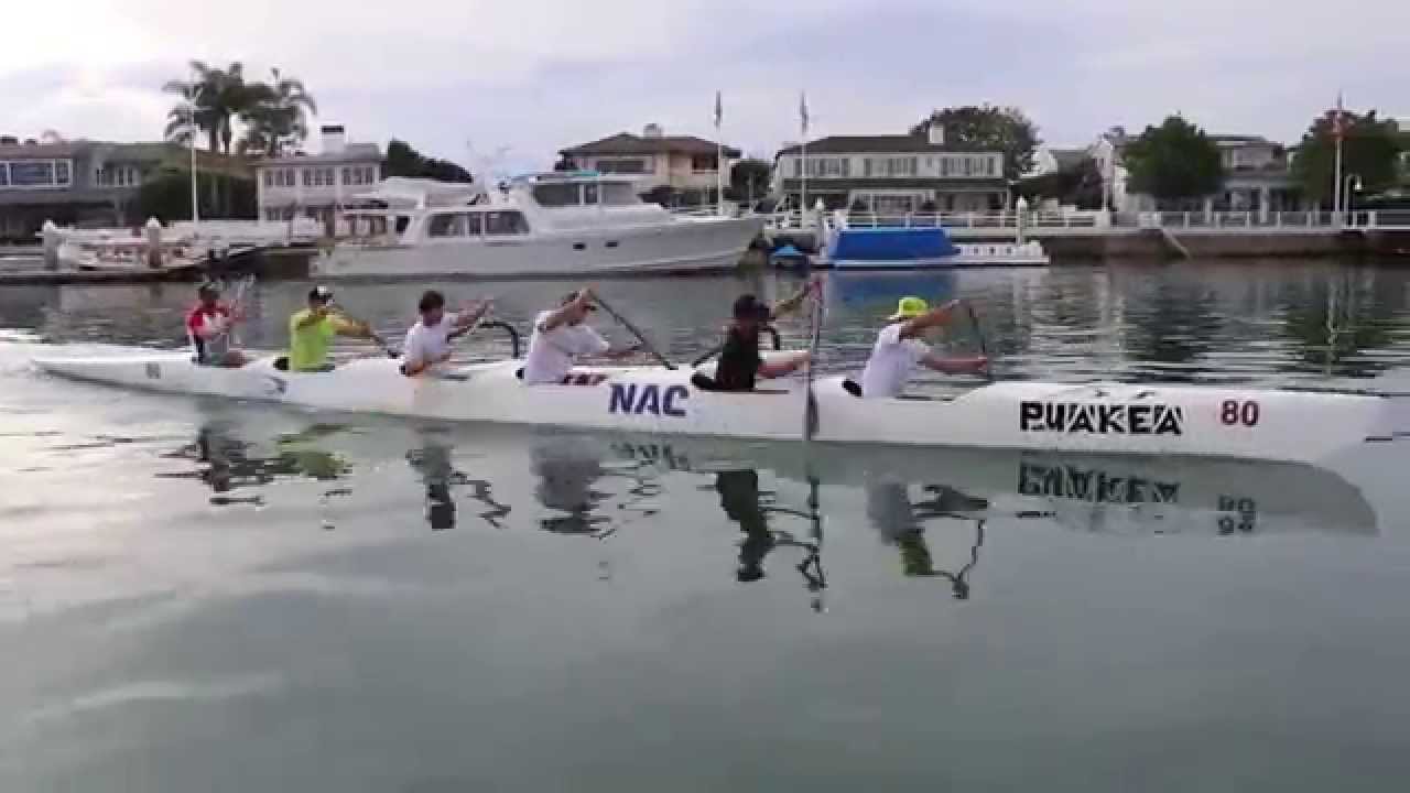 NAC Outrigger Paddling practice early 2015 YouTube