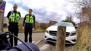 Outwood station: parking inhibits wheelchair user's egress