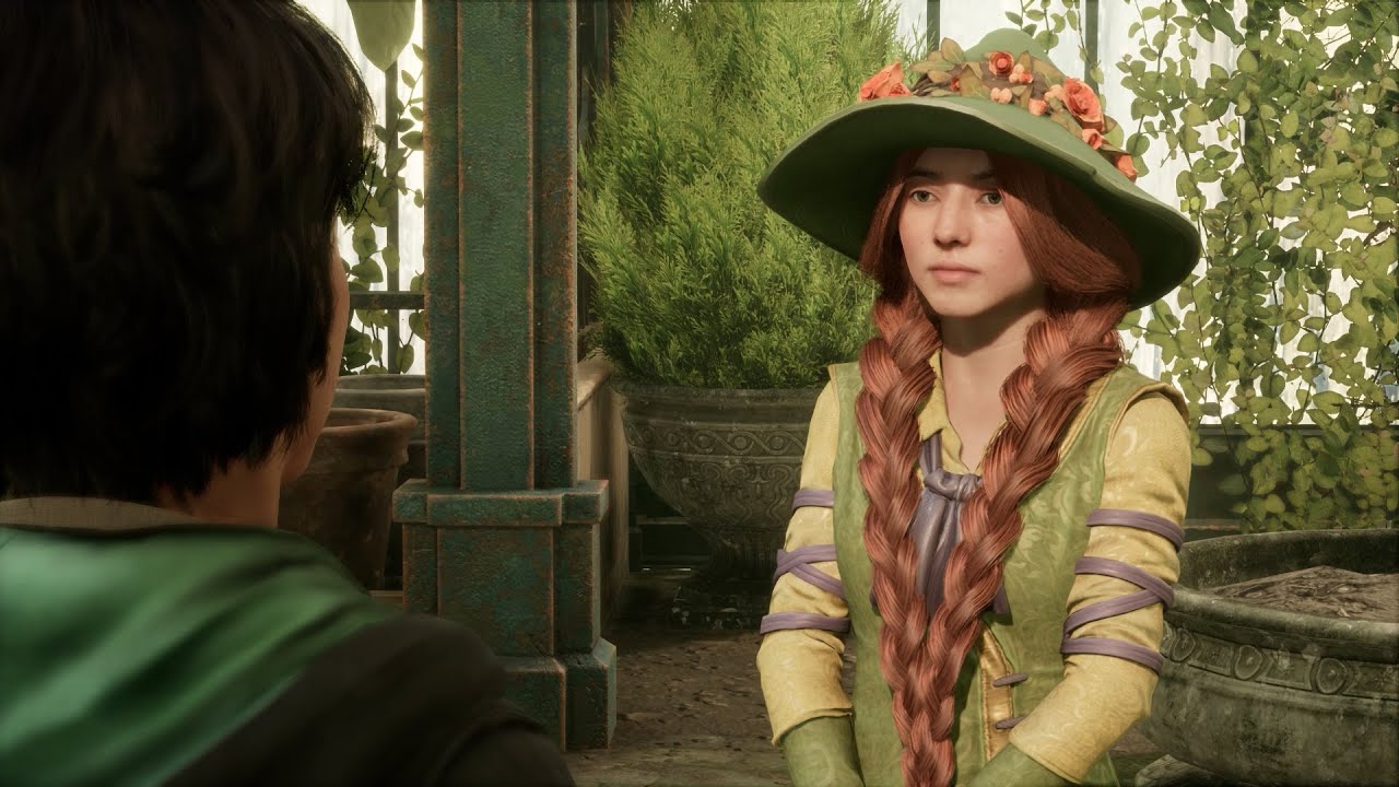 Hogwarts Legacy Herbology Class Professor Garlick YouTube