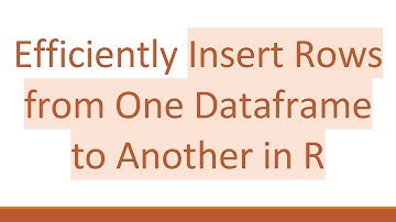 Efficiently Insert Rows from One Dataframe to Another in R