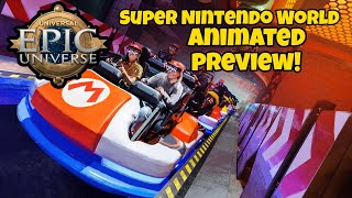 Universals Epic Universe Super Nintendo World Animated Preview!