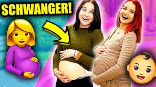 1 Tag lang SCHWANGER  mit Schwester !😳🤰- Celina