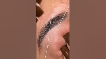 Eyebrow threading tutorial #eyebrows #shortvideo #shorts #youtubeshorts