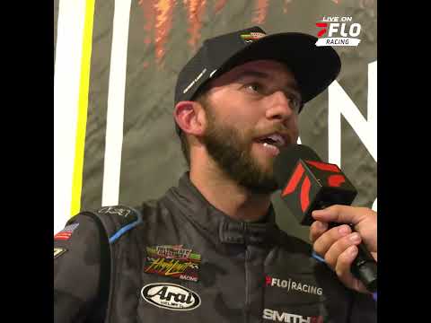🏆 Tanner Thorson reacts after opening the #SkagitNationals with a #HighLimitRacing victory Thursday. - dirt track racing video
