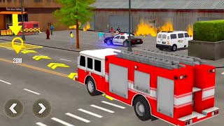 Us firefighter truck rescue 3D - Fire Truck Simulator 2025 - Android Gameplay screenshot 5