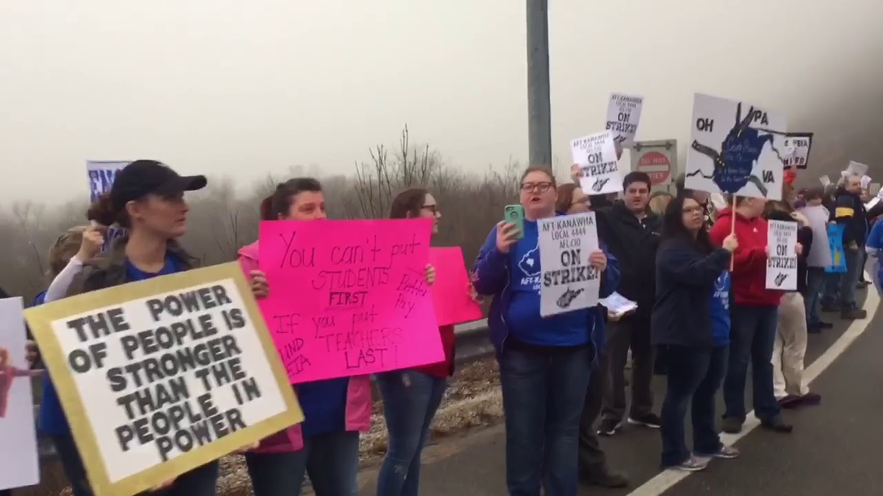 Day 1 of WV teacher strike 2018