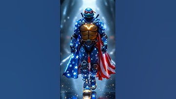 Ninja Turtles Runway Transformation by Countries 💫 #tmnt #runway #fashion #aifusion #vibestormx