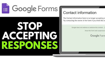 How to Stop Google Form from Accepting Responses 2025 (EASY GUIDE)