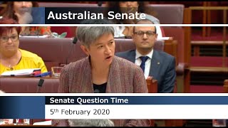 Senate Question Time - 5 February 2020