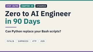Details Can Python replace your Bash scripts | Zero to AI Engineer in 90 Days #20 News