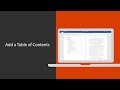 Add a Table of Contents in Word