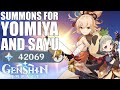 HUGE SUMMONS FOR YOIMIYA AND SAYU! Genshin Impact