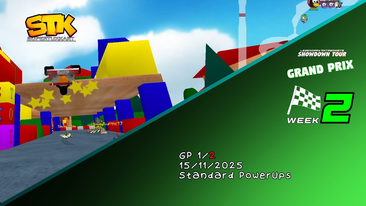 SuperTuxKart 1.5 Online - SHTO - Grand Prix 7/8 - (Standard PowerUps) - 29/11/2025