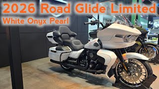 Road Glide Limited 2026 White Onyx Pearl Walkaround Close-up details