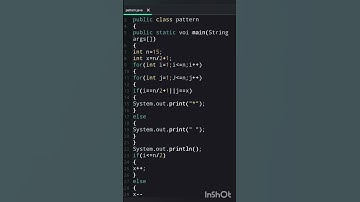 #Shorts 🔥🔥 #Java_Code  📒📒  Java Pattern Programs🤗🤗💻💻💻