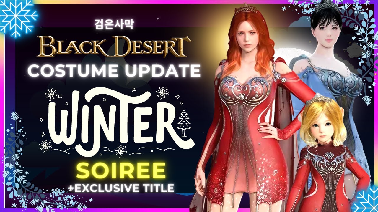 BLACK DESERT ONLINE Winterland Soiree Costume 🌼 Arabella Elric 아라 YouTube