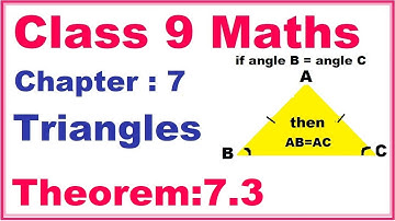 Theorem:7.3 Chapter:7 Triangles | Ncert Maths Class 9