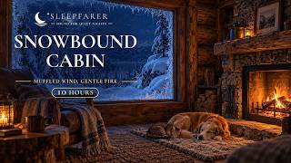 Snowbound Cabin ❄️ Soft Wind, Crackling Wood & Gentle Fireplace · 10 Hours screenshot 5