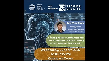 Securing Machine Communications: From AI Sensing to Machine Learning to Post-Quantum|Sang-Yoon Chang
