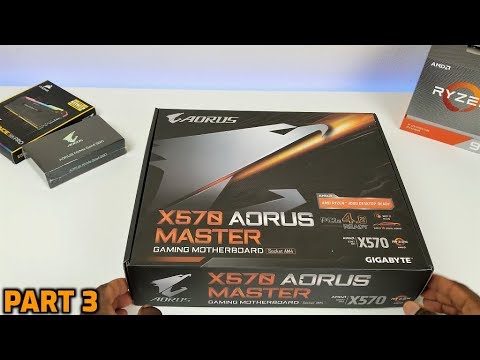 Aorus X570 Master Motherboard | Ryzen 9 3900x Unbox & Install