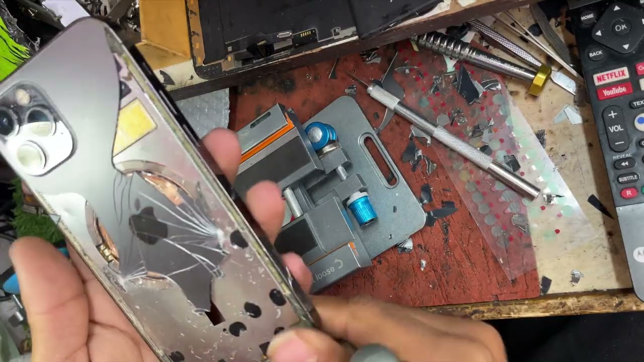 Iphone12pro back glass replacement easy way 🥰🥰