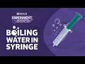 Boiling Water In Syringe | Science Experiments At Home | #ExperimentShorts