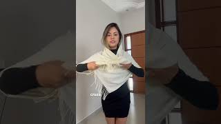 Como usar sua pashmina / cachecol nesse inverno 🧣 #moda #fashion #cachecol screenshot 4