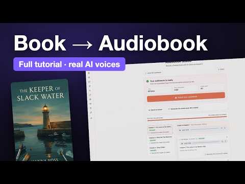 How to turn your book into an audiobook with AI voices | Audiobook Studio tutorial