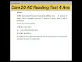Cambridge 20 Academic Reading Test 4 Answers