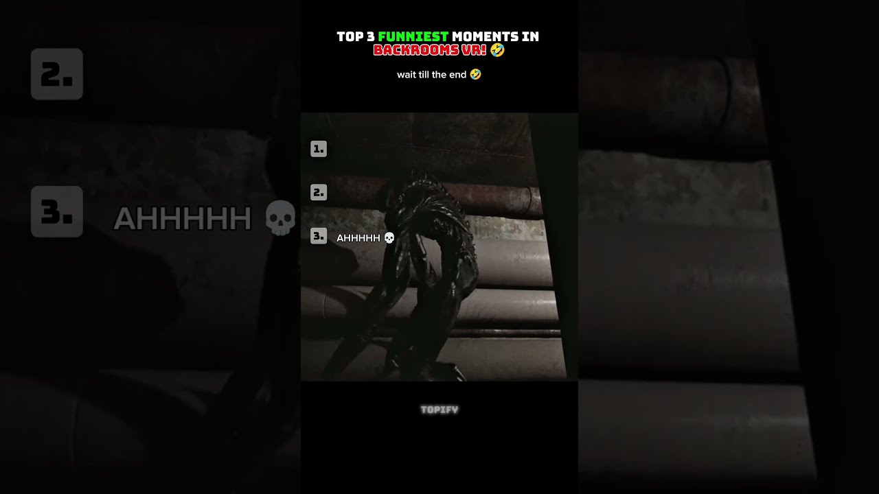 Top 3 Funniest Backrooms VR Moments Funny Shorts