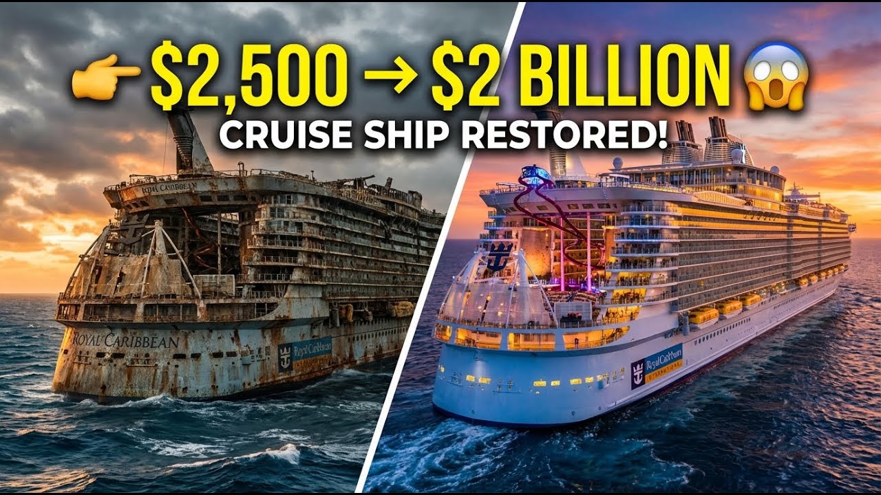 I Bought an Old Royal Caribbean Cruise Ship for $2,500 😱 | Restored It to $2 Billion!