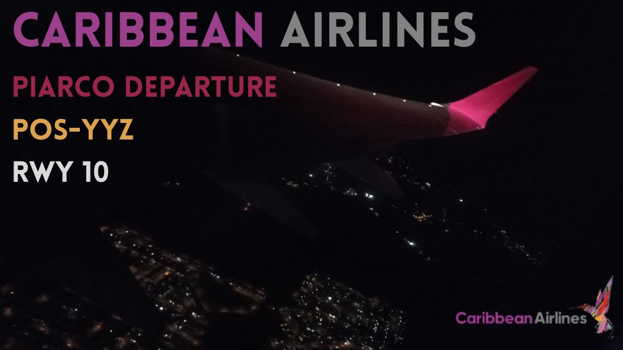 Caribbean Airlines 737 MAX 8 | Pushback, Engine Start, Taxi and Departure from Trinidad | BW602