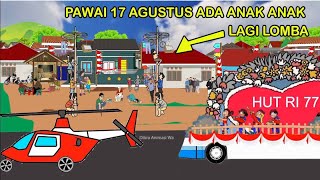 ANIMASI 17 AGUSTUS 2022 PAWAI MOBIL KARTUN PARADE  KARNAVAL HARI KEMERDEKAAN INDONESIA DAN LOMBA
