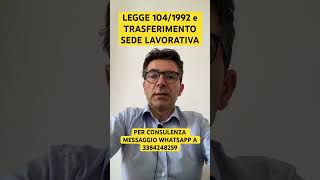 Legge 104 E Trasferimento Sede Lavorativa disabilit handicap