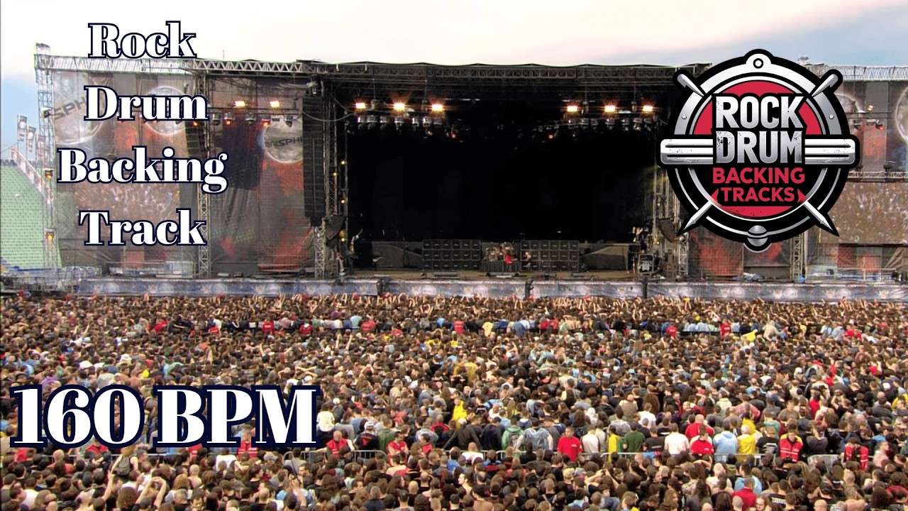 160 BPM Rock Drum Backing Track | Fast Action Rock
