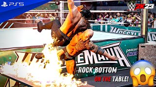 WWE 2K23 - The Rock vs. Roman Reigns - WrestleMania XL Main Event Match | PS5™ [4K60]