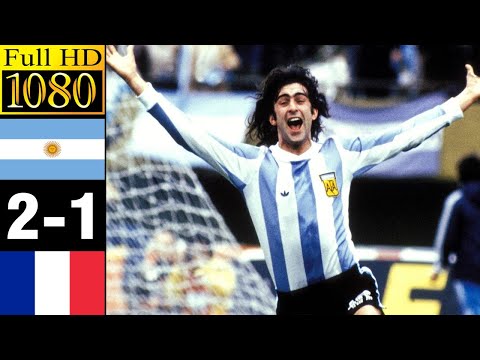 Argentina 2-1 France world cup 1978 | Full highlight | 1080p HD - Kempes