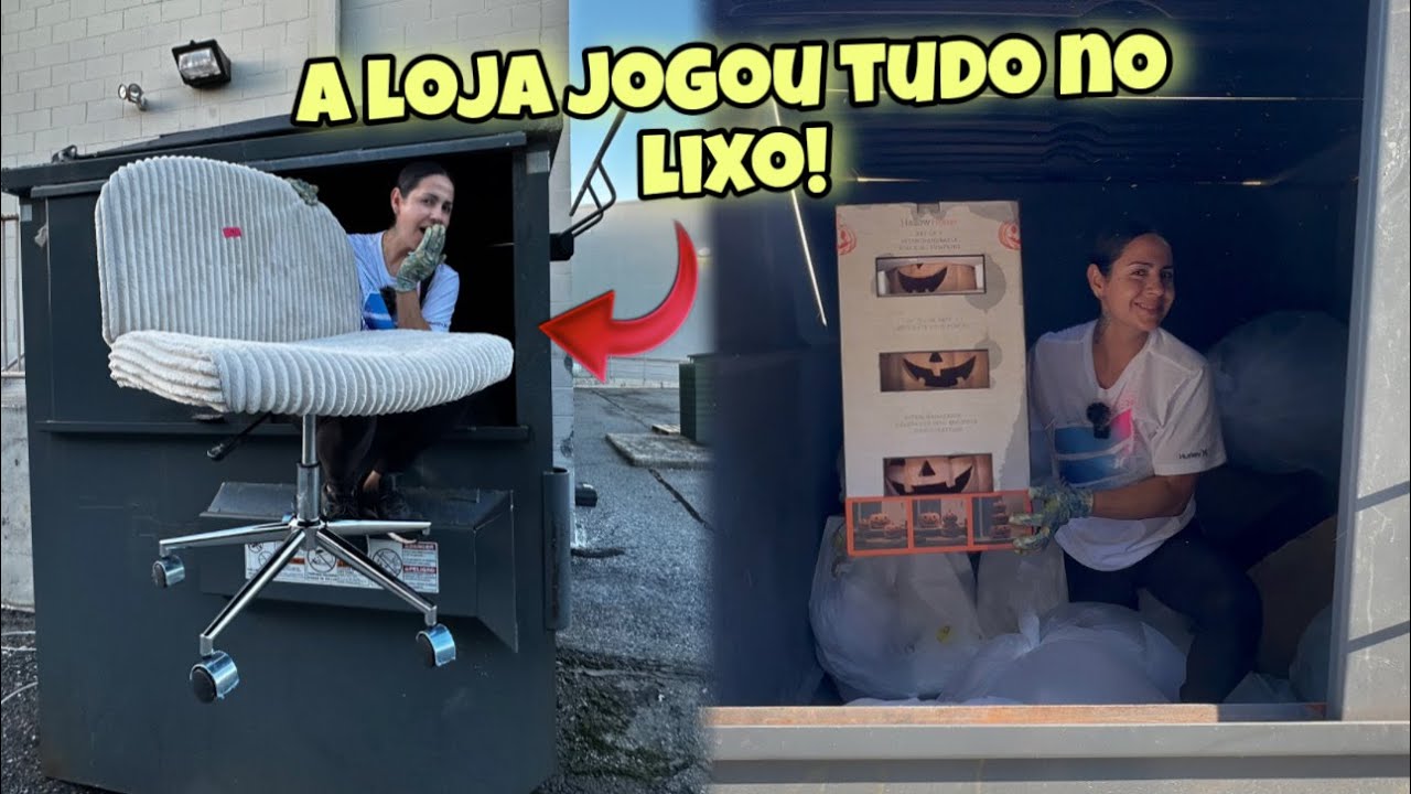 Dumpster Diving! A loja jogou tudo no lixo!🇺🇸