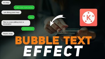 Bubble text message effect | kinemaster editing tutorial